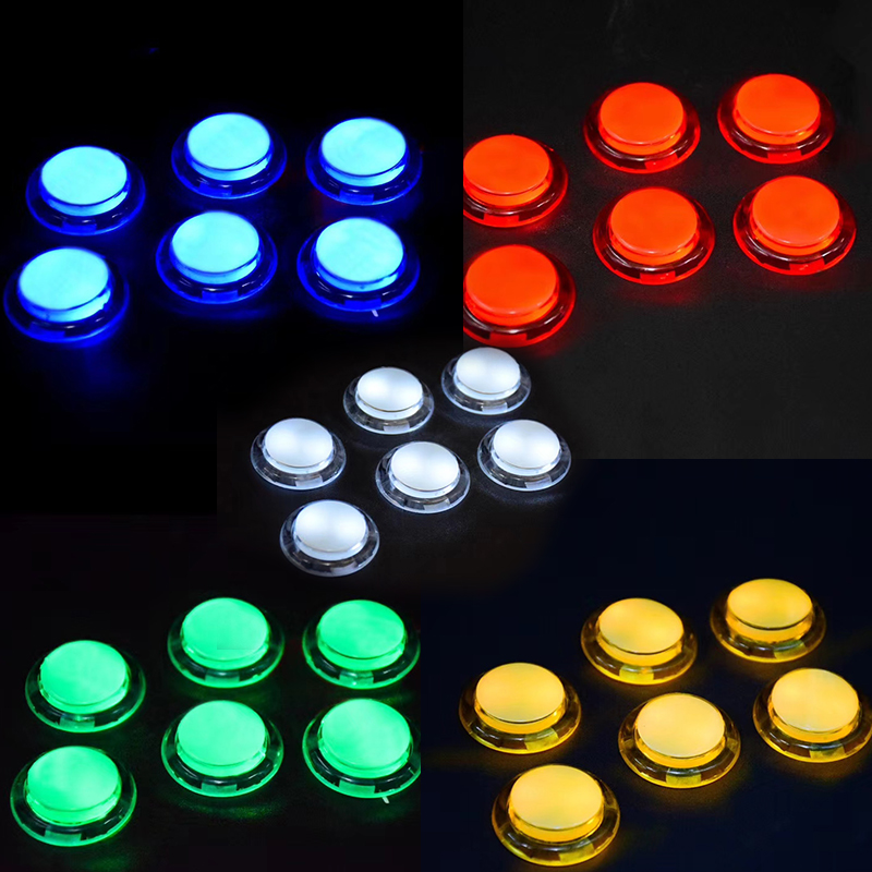 Arcade Vibes - 5v/12v arcade iluminado led botão 24mm