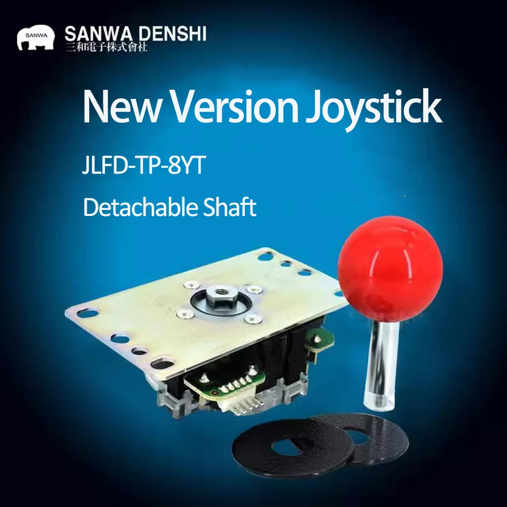 Arcade Vibes - Joystick SANWA original do Japão, JLFD-TP-8YT,