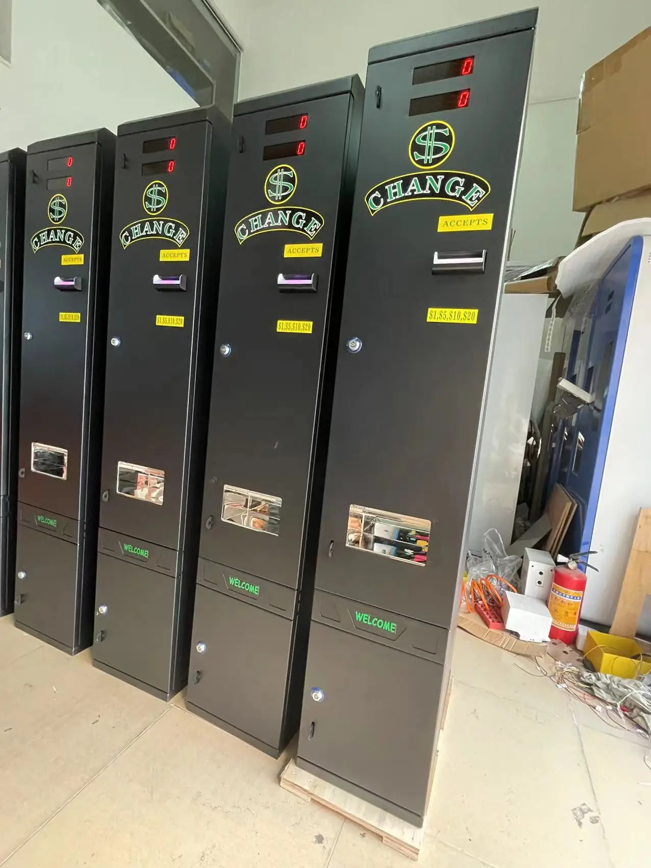 Vending Q - # q bill & moeda para