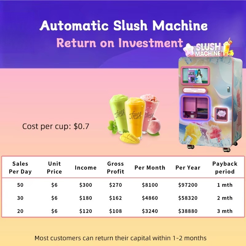 Máquina de Venda Automática de - Slushie Machine Vending avaliação e preço