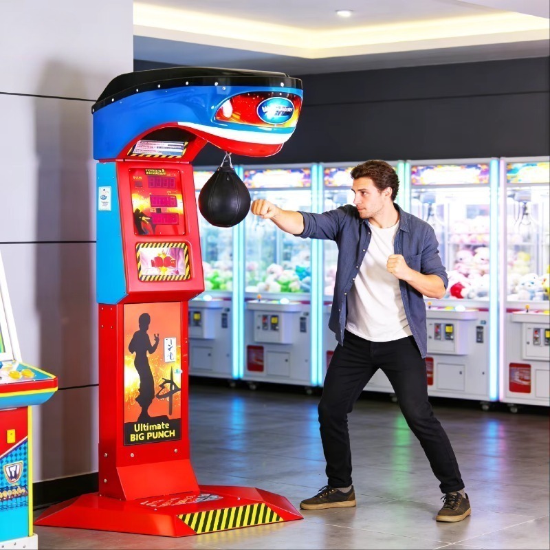 Máquina de Boxe Eletrônica Com - Boxing Machine Arcade avaliação e preço