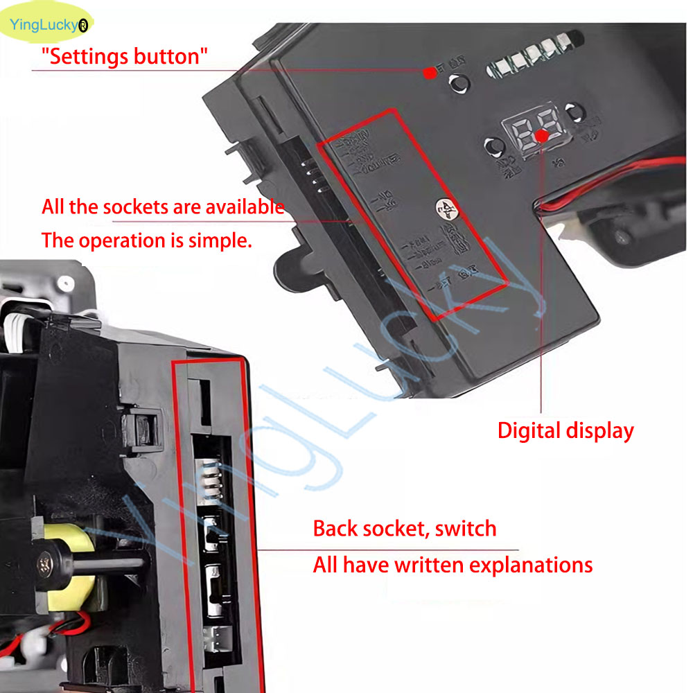 Colorido LED Multi Coin Accept - Coin Pusher Machine avaliação e preço