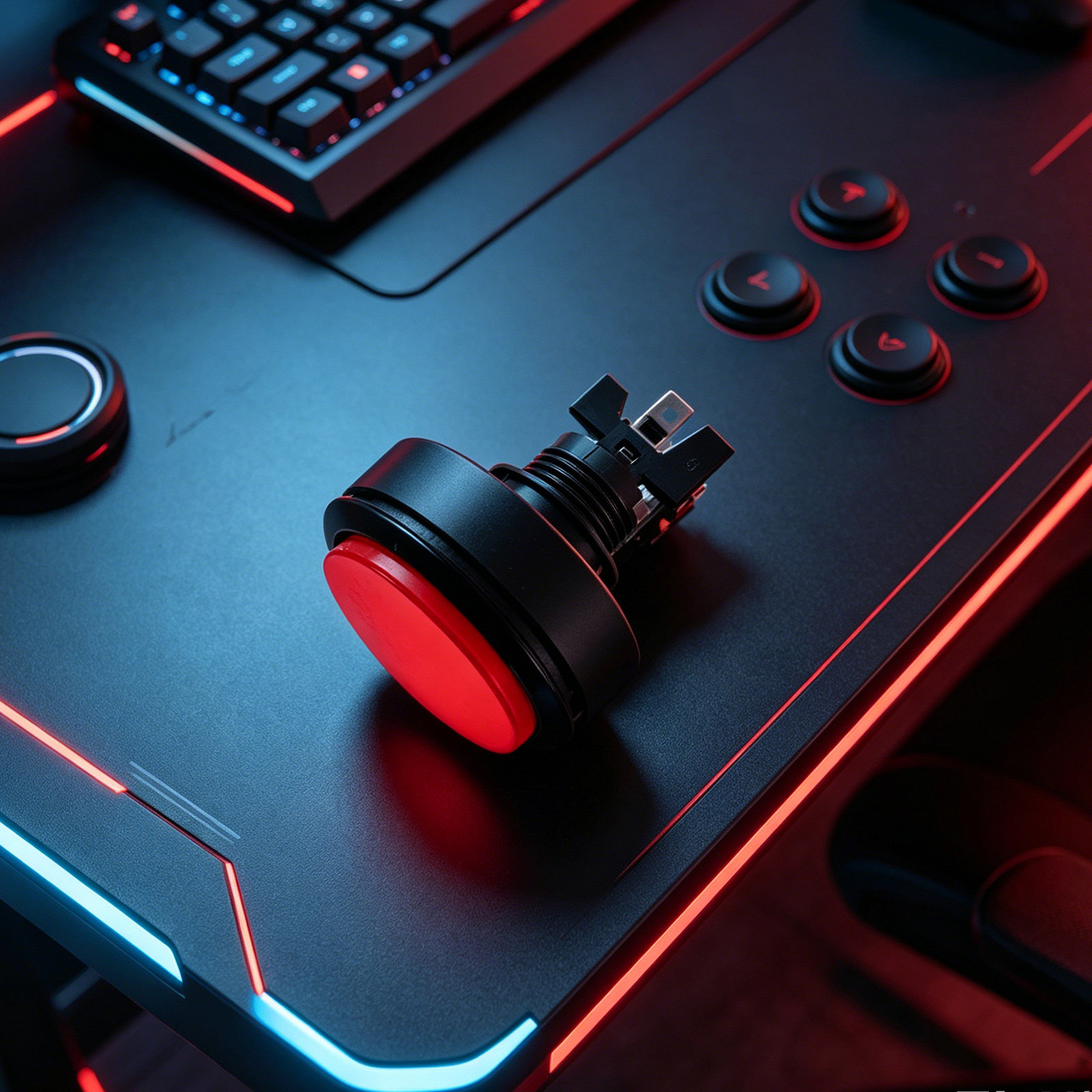 5 Peças de Botão de Arcade Red - Arcade Game Cabinet avaliação e preço
