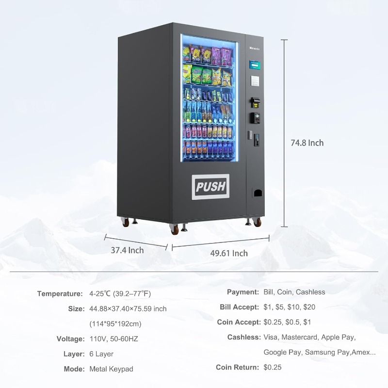 Máquina de Venda Automática Co - Bill Acceptor Vending avaliação e preço
